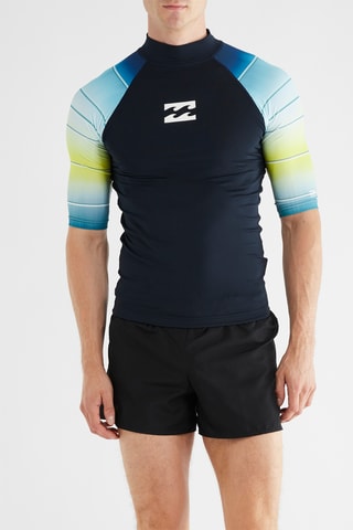T-shirt de surf - Bleu marine et jaune - Billabong