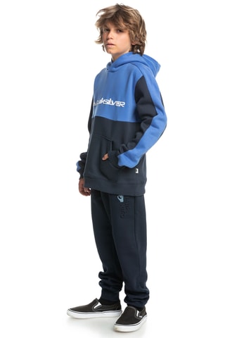 Sweat polaire en coton biologique - Bleu - Quiksilver