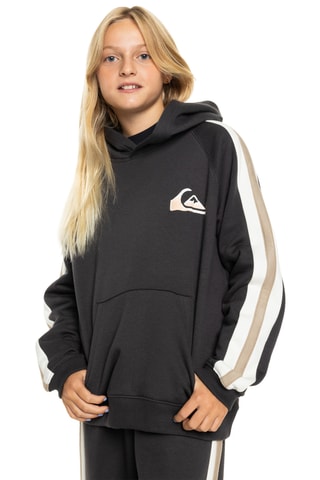 Sweat oversize polaire en coton biologique - Noir - Quiksilver