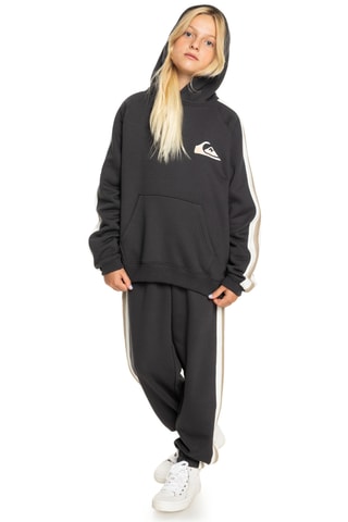 Sweat oversize polaire en coton biologique - Noir - Quiksilver