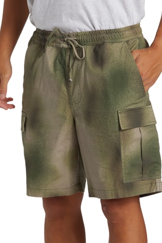Short straight tie and dye en coton biologique - Beige - Quiksilver