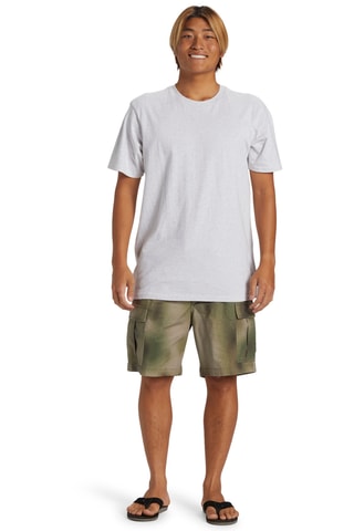 Short straight tie and dye en coton biologique - Beige - Quiksilver