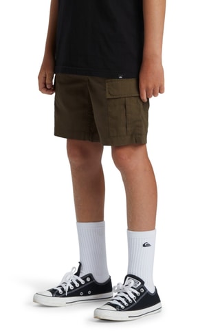 Short en coton biologique - Marron - Quiksilver