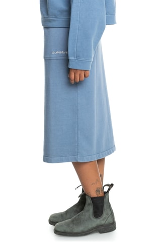 Jupe droite polaire en coton biologique taille haute - Indigo - Quiksilver