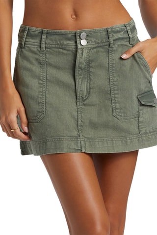 Minijupe cargo en jean - Vert - Roxy