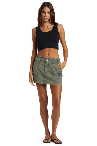 Minijupe cargo en jean - Vert - Roxy