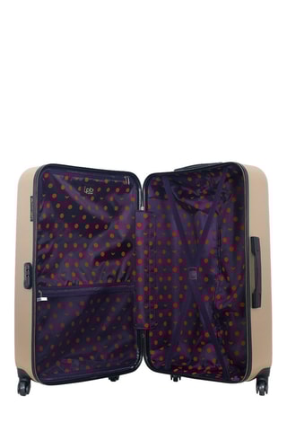  Mala de grande volume Eleonor - 75 cm  - Bege