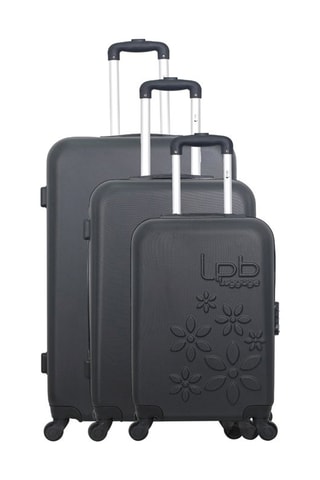  Conjunto de 3 malas Eleonor - 55/65/75 cm  - Preto