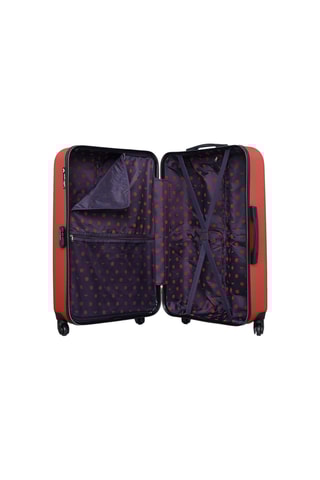 Conjunto de 3 malas e nécessaire Eleonor-C - 55/65/75/23 cm - Laranja-escuro