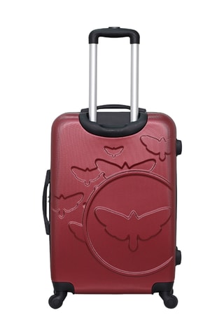 Mala de cabine e mala média Aelys (S/M) - 55/65 cm - Bordô