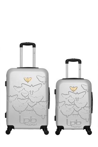 Mala de cabine e mala média Aelys (S/M) - 55/65 cm - Cinzento