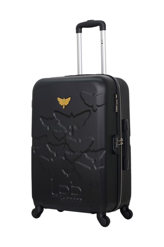 Mala de cabine e mala média Aelys (S/M) - 55/65 cm - Preto