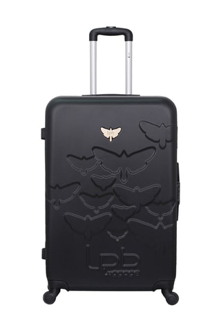 Mala de cabine e mala grande volume Aelys (S/L) - 55/75 cm - Preto