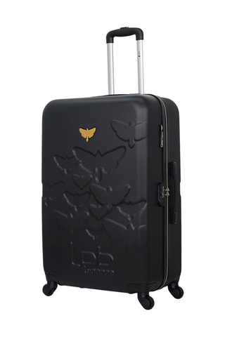 Mala de cabine e mala grande volume Aelys (S/L) - 55/75 cm - Preto