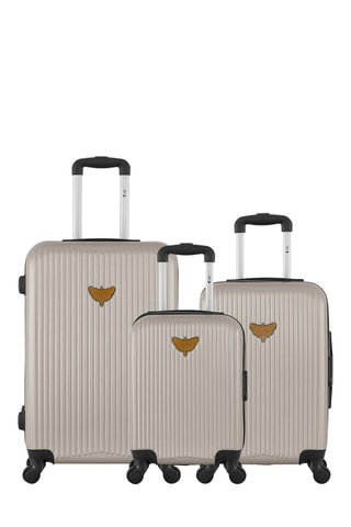 Conjunto de 3 malas Agata - Bege - 65/55/46 cm - Bege