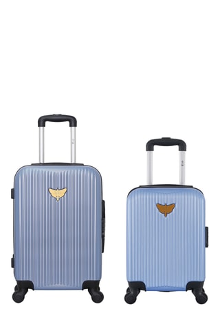 Mala XXS e Mala de cabine Agata - Azul-celeste - 46/55 cm - Azul