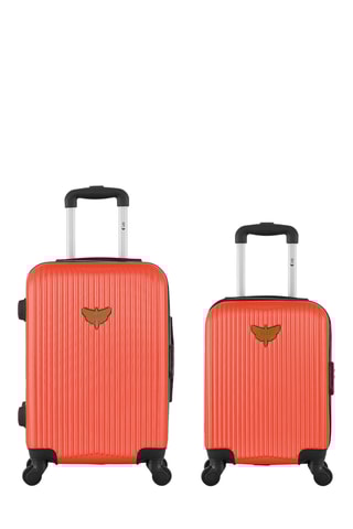 Mala XXS e Mala de cabine Agata - Coral - 46/55 cm - Coral