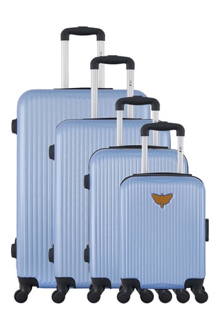 Conjunto de 4 malas Agata - Azul-celeste - 46/55/65/75 cm - Azul