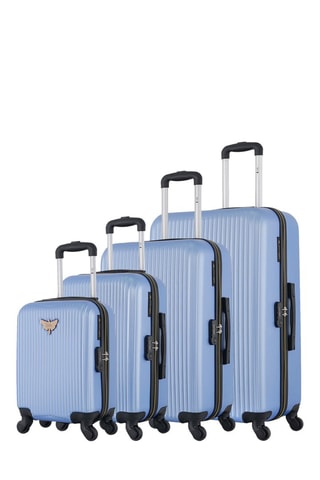 Conjunto de 4 malas Agata - Azul-celeste - 46/55/65/75 cm - Azul