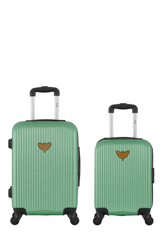 Mala XXS e Mala de cabine Agata - Verde-água - 46/55 cm - Verde-água