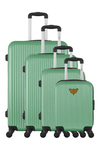Conjunto de 4 malas Agata - Verde-água - 75/65/55/46 cm - Verde-água