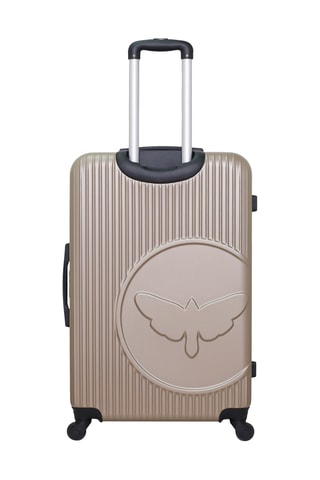 Mala de cabine e mala grande volume Agata - Bege - 55/75 cm - Bege