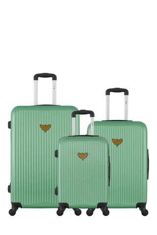 Conjunto de 3 malas Agata - Verde-água - 55/65/75 cm - Verde-água