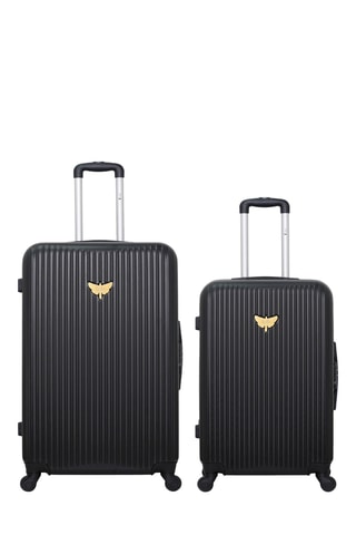 Mala média e mala grande volume Agata - Preto - 65/75 cm - Preto