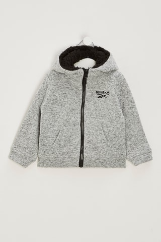 Veste de survêtement à capuche - Gris clair chiné