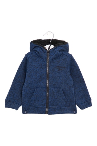 Veste à capuche - Bleu chiné
