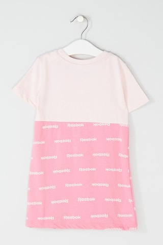 Robe t-shirt - Rose et écru