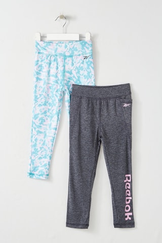 2 leggings - Bleu et anthracite