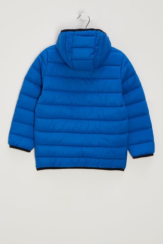 Doudoune matelassée à capuche - Bleu