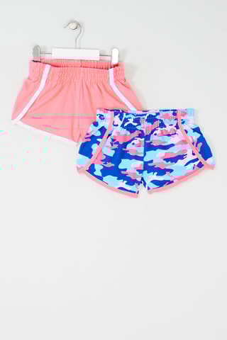2 Shorts Roze en Blauw