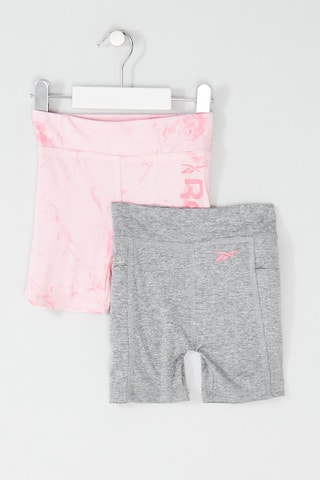 2 cyclistes - Gris et rose