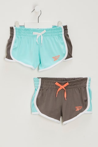 2 Shorts - Turquoise en Grijs