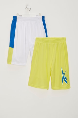 2 shorts - Blanc et jaune