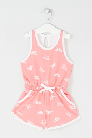 Combishort - Rose et blanc