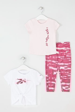 3-delige Set Wit en Roze