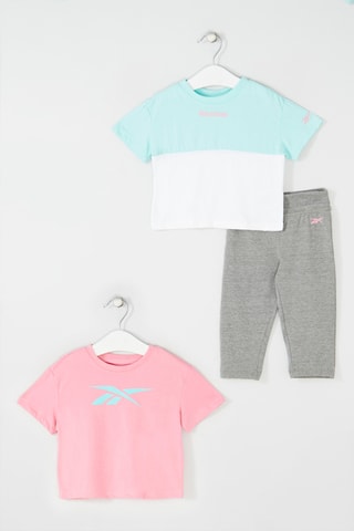 3-delige Set Grijs, turquoise en roze