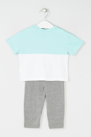 3-delige Set Grijs, turquoise en roze