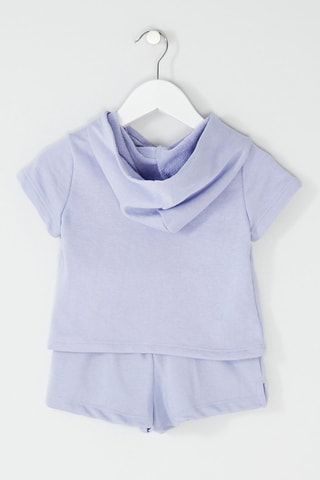 Sweater met Capuchon en Short Paars