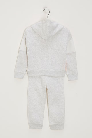 Ensemble 3 pièces - Gris clair chiné et rose