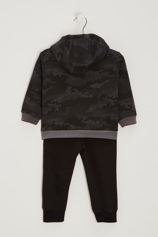 Veste de survêtement à capuche et jogging - Noir