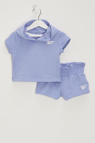 T-shirt met Capuchon en Short - Lichtpaars
