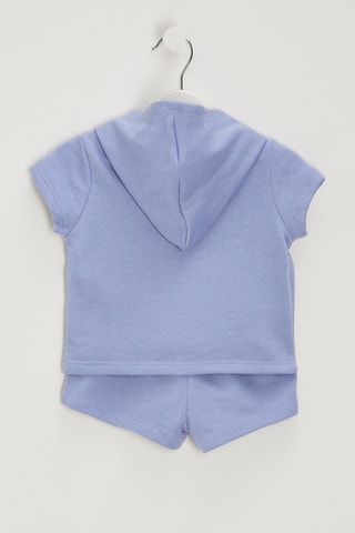 T-shirt met Capuchon en Short - Lichtpaars