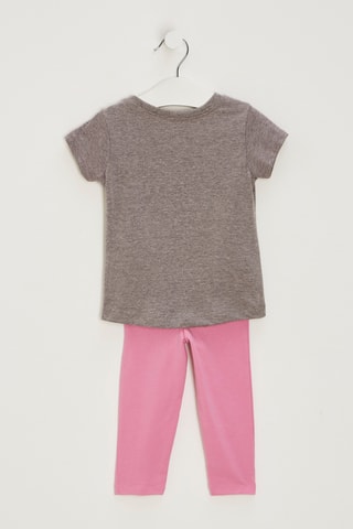 Ensemble 3 pièces - Gris, rose et blanc