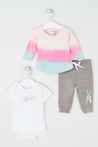 3-delige set - Grijs, roze en wit