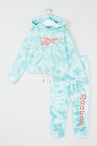 Sweat à capuche et legging - Turquoise et rose