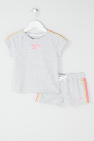 T-shirt en Short Grijs en Roze